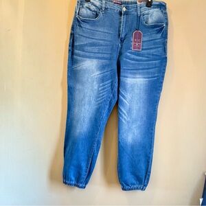 Blue Denim Jogger Jeans
